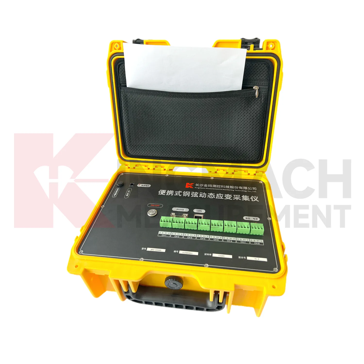 Prenosno odčitavanje dinamične napetosti vibracijske žice JMYD-6008BX